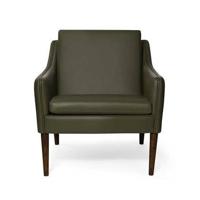 Warm Nordic Mr. Olsen lounge chair walnoot Challenger Green - thumbnail