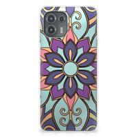 Motorola Edge 20 Lite | TPU Case | Purple Flower Motorola Edge 20 Lite | TPU Case | Purple Flower