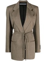 Alexander Wang blazer en laine à motif de chevrons - Marron - thumbnail