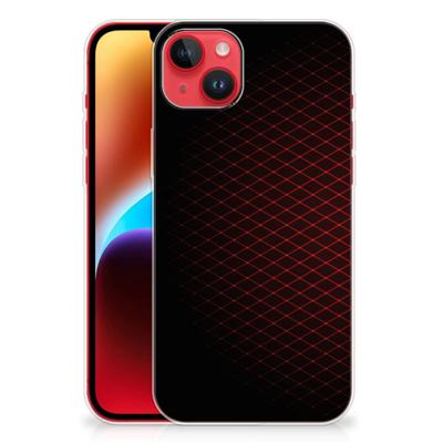 iPhone 14 Plus | TPU bumper | Geruit Rood