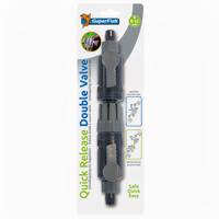 Superfish Dubbelkraan Snelkoppeling 9/12 - Ideaal voor Aquariumonderhoud Zoet & Zout Water