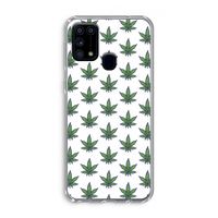Weed: Samsung Galaxy M31 Transparant Hoesje
