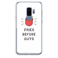 Fries before guys: Samsung Galaxy S9 Plus Transparant Hoesje