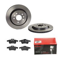 Remmenset, remschijf BREMBO, Remschijftype: Binnen geventileerd, Inbouwplaats: Achteras: , u.a. für Cadillac, Saab, Opel, Vauxhall - thumbnail