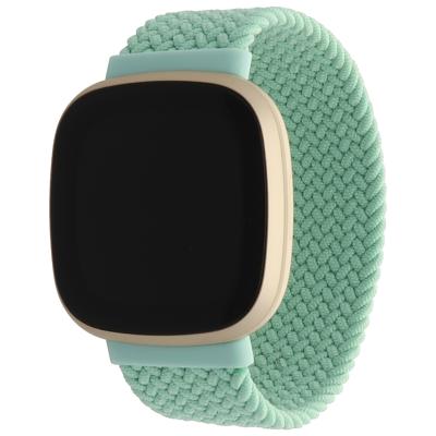 Fitbit Versa 3 / Sense Nylon Gevlochten Solo Band - Pistache Fitbit Versa 3 / Sense Nylon Gevlochten Solo Band - Pistache