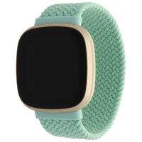 Fitbit Versa 3 / Sense Nylon Gevlochten Solo Band - Pistache Fitbit Versa 3 / Sense Nylon Gevlochten Solo Band - Pistache