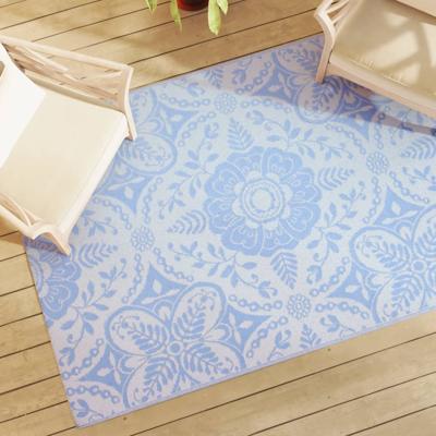 VidaXL Buitenkleed arakil 140x200 cm polypropeen babyblauw