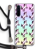 Musketon Unicorn: OnePlus Nord Transparant Hoesje met koord