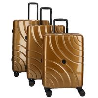 Enrico Benetti Miami kofferset driedelig-Mokka