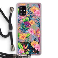 Tropisch 2: Samsung Galaxy A51 5G Transparant Hoesje met koord
