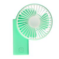Mini ventilator/handventilator - 8 x 5 x 15 cm - Groen - Verkoeling in zomer