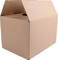 Verzenddoos, enkele golf, bruin, ft 305 x 220 x 200 mm