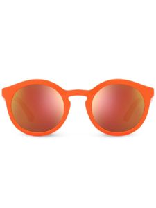 Dolce & Gabbana Eyewear lunettes de soleil Gamers à monture ronde - Orange