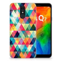 LG Q7 TPU bumper Geruit - thumbnail