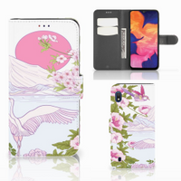 Samsung Galaxy A10 Telefoonhoesje met Pasjes Bird Standing - thumbnail