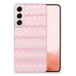 Samsung Galaxy S22 TPU bumper Waves Roze