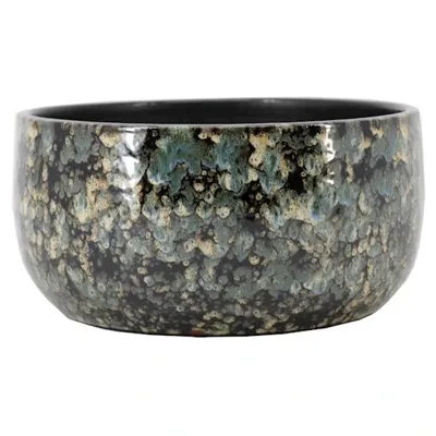 Schaal bejo d28h14cm blauw/zwart