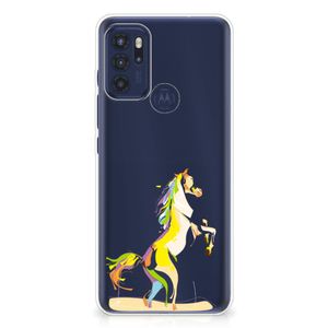 Motorola Moto G60s Telefoonhoesje met Naam Horse Color