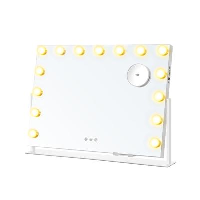 Make up spiegel met verlichting en oplaadfunctie