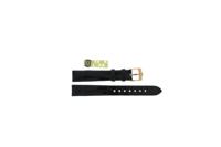 Horlogeband Tag Heuer BC0864 / WV1440 Krokodillenleer Zwart 14mm