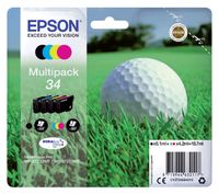 Inktcartridge Epson 34 T3466 zwart + 3 kleuren - thumbnail