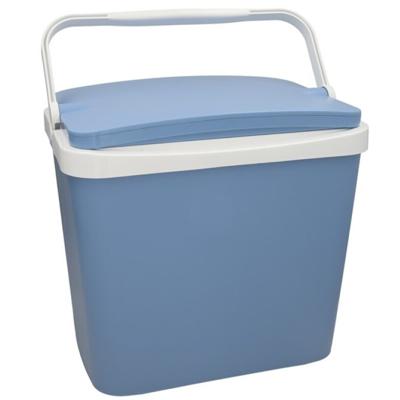 Beach Vibes Koelbox - 24 liter - kunststof - blauw - 40 x 30 x 36 cm