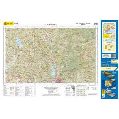 Topografische kaart 1053-I Los Gamez | CNIG - Instituto Geográfico Nacional1