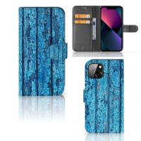 Apple iPhone 13 | Book Style Case | Wood Blue