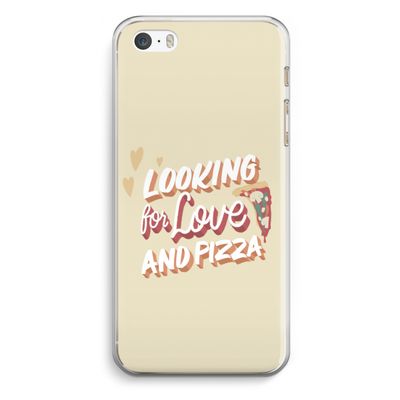 Pizza is the answer: iPhone 5 / 5S / SE Transparant Hoesje