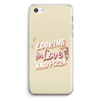 Pizza is the answer: iPhone 5 / 5S / SE Transparant Hoesje