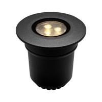 Nomia LED Grondspot - 3 Watt - 344 Lumen - 3000K warm wit - 12V - IP67 Waterdicht - Rond - Zwart