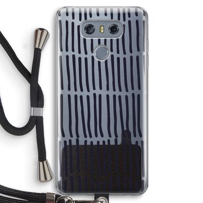 Moroccan stripes: LG G6 Transparant Hoesje met koord