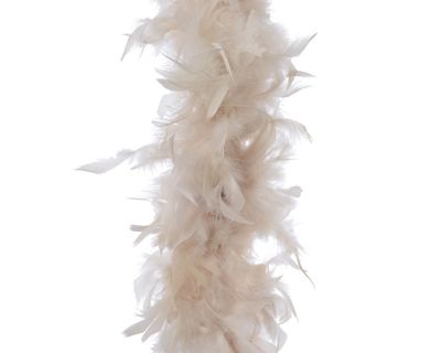 3 stuks! Guirlande veren boa l15 en b184 cm parel - Decoris