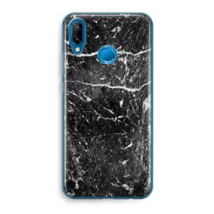 Zwart marmer: Huawei P20 Lite Transparant Hoesje