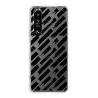 Zwarte vegen: Sony Xperia 1 III Transparant Hoesje