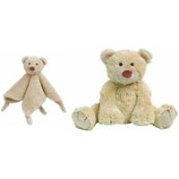 Happy Horse beer Boogy - knuffeldoekje en knuffel - beige - Knuffelbeer - Kraamcadeau