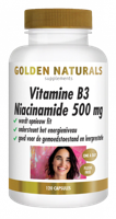 Golden Naturals Vitamine B3 Niacinamide 500 mg Capsules