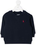 Ralph Lauren Kids sweat à logo brodé - Bleu