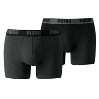 Boxer Puma Basic Zwart/Gris (2 uds) Maat L