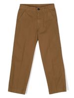 Diesel Kids logo-embroidered chino trousers - Vert - thumbnail