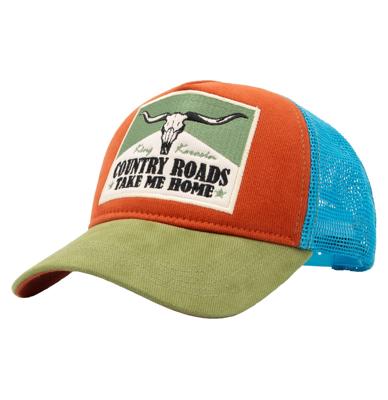 King Kerosin Country Roads Trucker Pet Oranje & Blauw & Groen