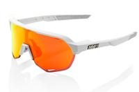 100% S2 Soft Tact Off White Brill - Rode gespiegelde lenzen 100% S2 Soft Tact Off White Brill - Rode gespiegelde lenzen