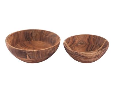 Elin - Houten schaal - natuurlijk - acaciahout - 20 o. 25 cm