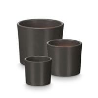 Pottenset Ibergarden Antraciet Klei Ø 14 cm Ø 22 cm Ø 17 cm 3 Onderdelen