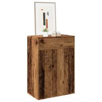 VidaXL Schoenenkast 60x35x84 cm bewerkt hout oud houtkleurig