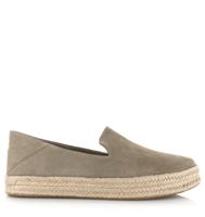 TOMS Carolina slip ons van suède Beige Suede Espadrilles Dames