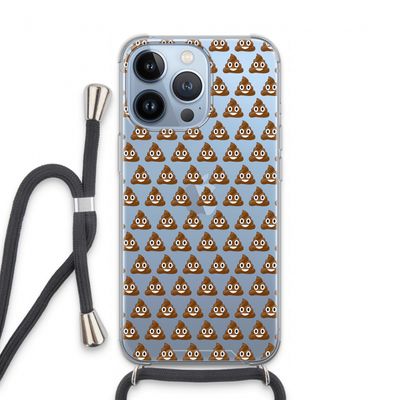 Poop emoji: iPhone 13 Pro Transparant Hoesje met koord
