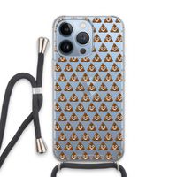Poop emoji: iPhone 13 Pro Transparant Hoesje met koord