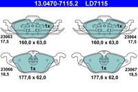 ATE Remblokset 13.0470-7115.2