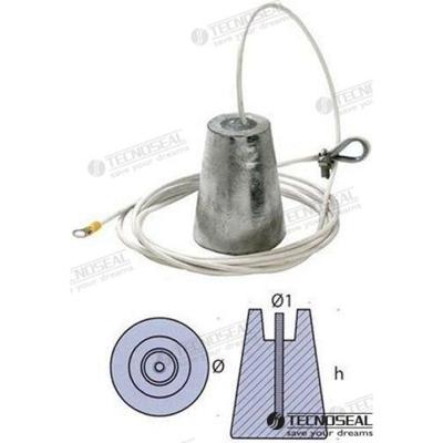 Ánodos para boyas y colgar TEN00630 - ANODO ZINC PARA COLGAR DIAMETRO 80MM